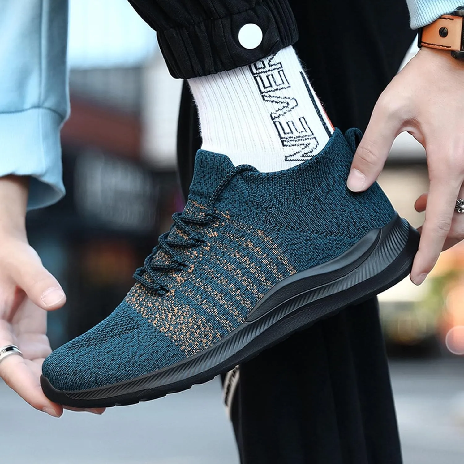 Arch Support Fitness Sneaker for Men Recovery Air Athletic Running Tennis Shoe Men's Arch Support Insole Shoes