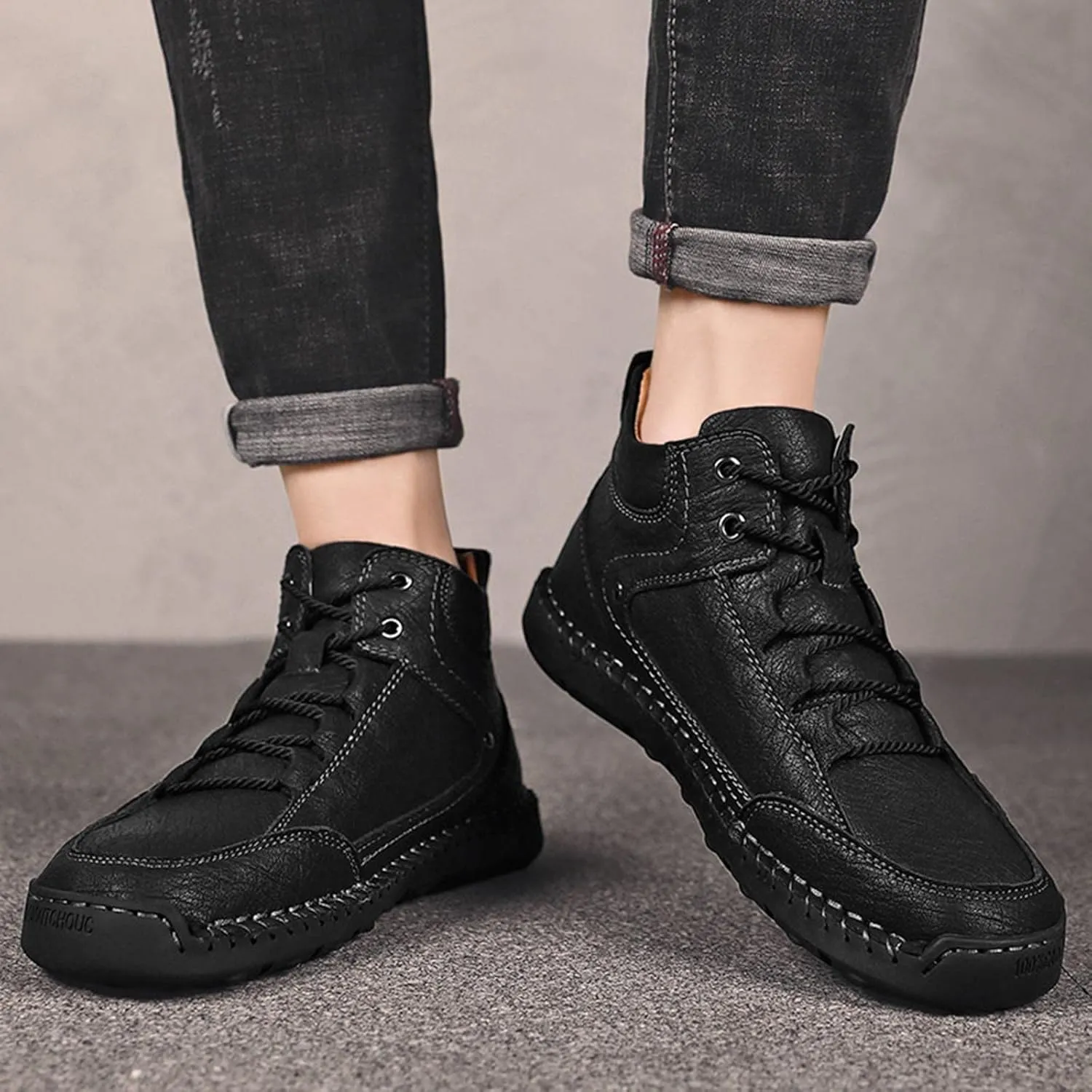 Arch Support Non Slip Minimalist Shoes for Men Casual Sneaker Mesh Breathable Walking Shoe Men's Grounded Shoes