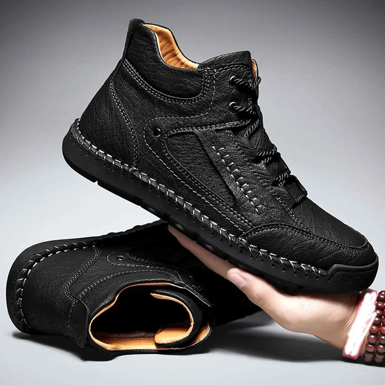 Arch Support Non Slip Minimalist Shoes for Men Casual Sneaker Mesh Breathable Walking Shoe Men's Grounded Shoes