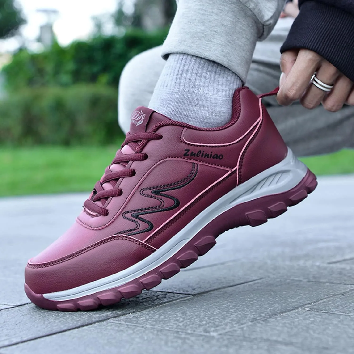 Arch Support Trekking Shoes for Women Non Slip Cushion Fashion Running Tennis Shoes Orthopedic Shoe for Women