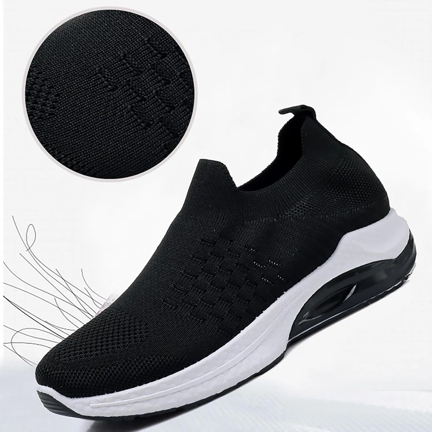 Basketball Shoes for WomenSneakers for Men Women's Loafers & Slip-Ons Round Toe Flat Heel Christmas Shoes for Women Comfort Cute Casual Slip On Lightweight