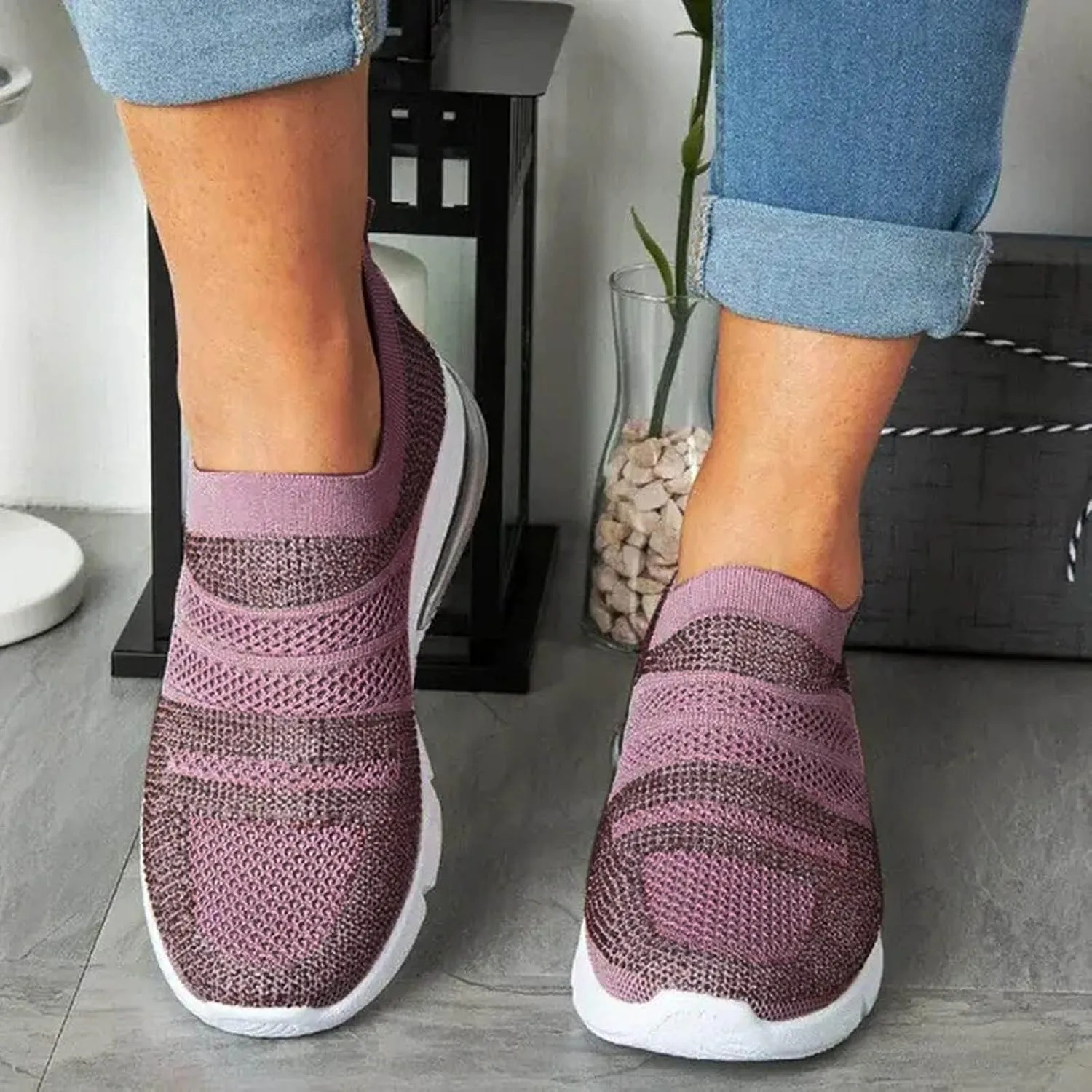 Black Platform Sneakers for Women Dressy Zapatos Antiderrapantes De Mujer Tipo Crucero Sneakers Women Wide Feet Black Casual Sneakers Women Womens Shoes Slip On Mules