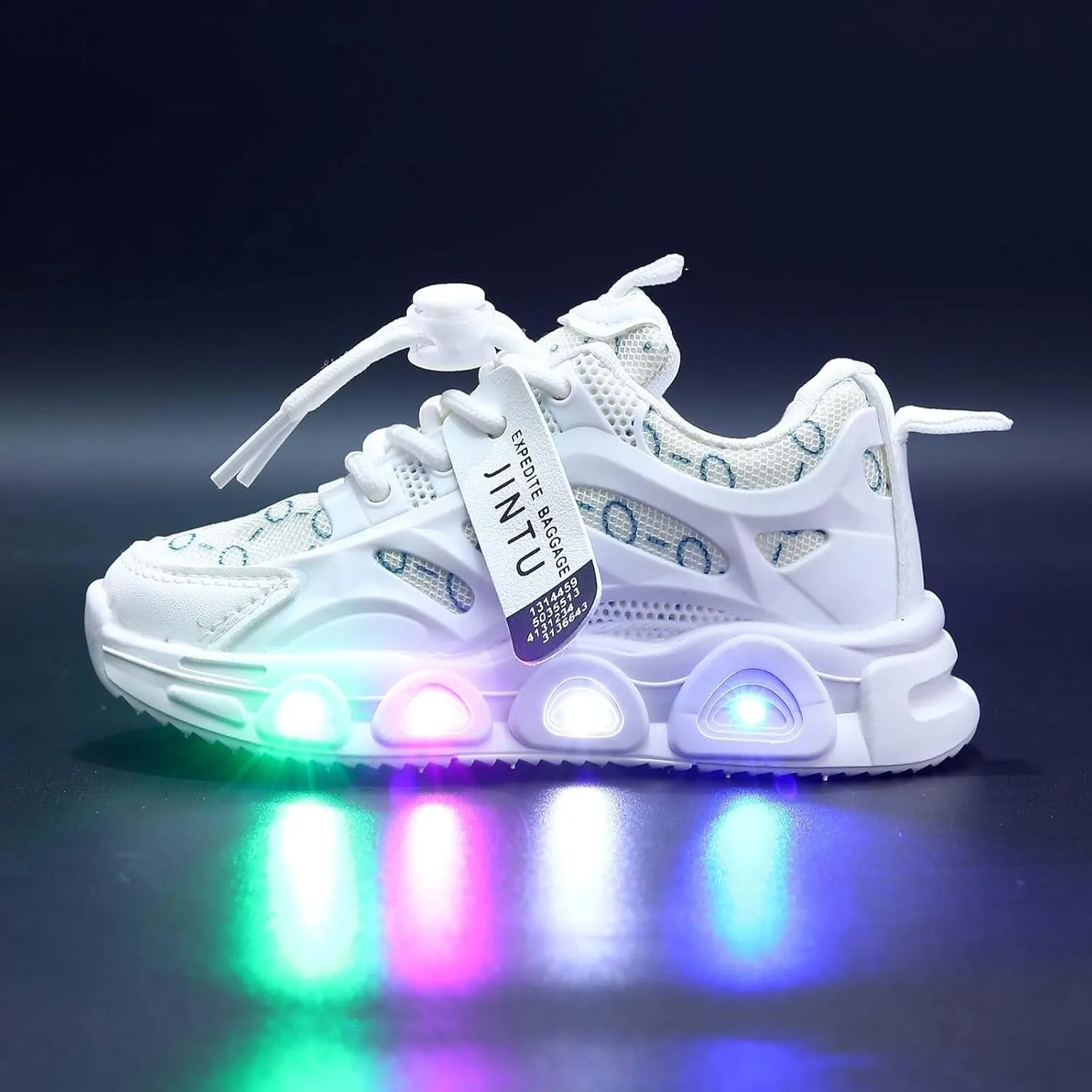 Cathalem Girls Sneakers Kids Baby Girls Shoes Sneakers LED Light Up Luminous Bowknot Sneakers Winter Warm Sneakers