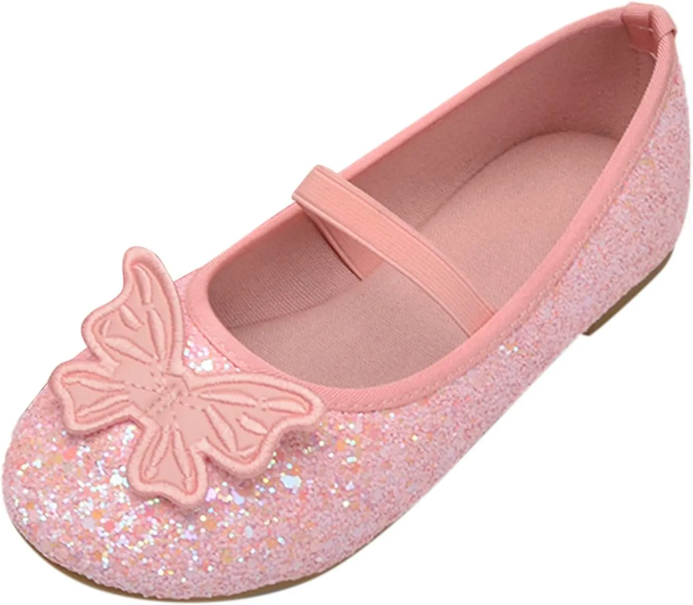 Children Shoes Flat Shoes Crystal Shoes with Sequins Bowknot Girls Dancing Shoes Toddler Girl Tennis Shoes Size 9