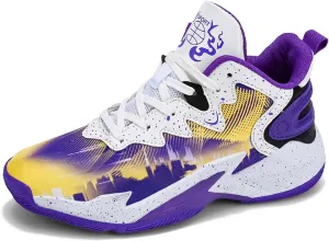 Classic Graffiti for Boys Girls Adults Casual Fashion Breathable Basketball Shoes Lightweight Wide Mesh Walking Shoes Team Sports Shoes Street Training Basketball Shoes dDurable Hiking Jogging Shoes