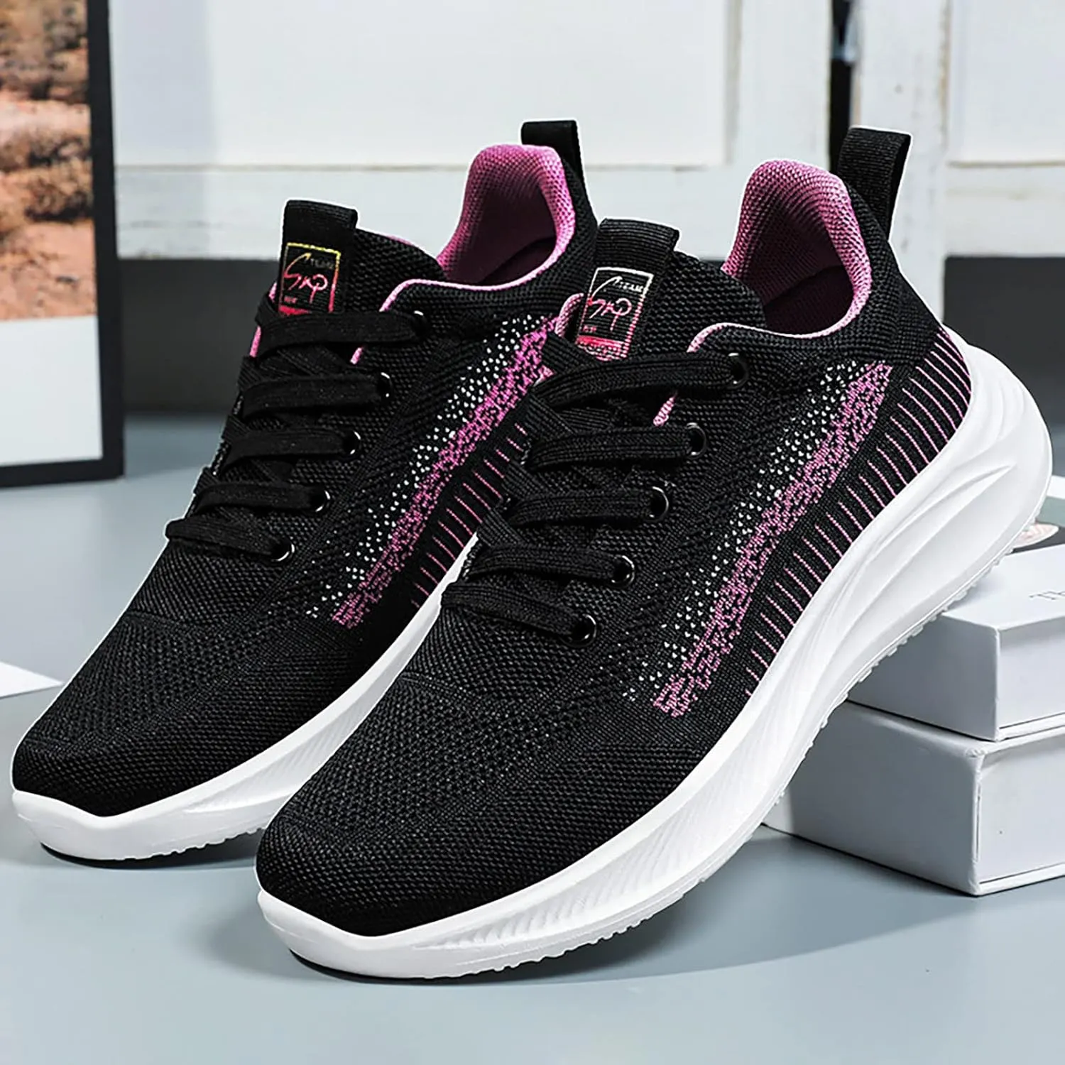 Comfortable White Sneakers for Women Arch Support Sneakers for Women Hiking Shoes Women Size 7.5 White High Top Platform Sneakers for Women Zapatos para Mujer De Vestir Comodos Bajitos