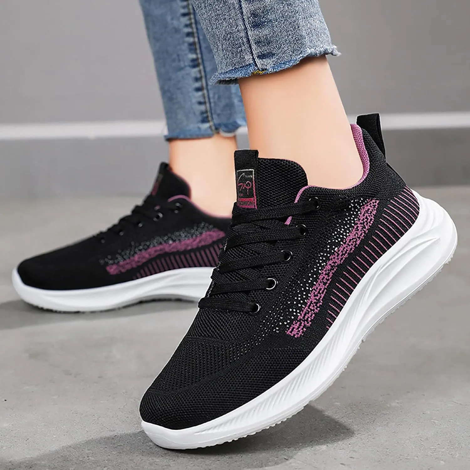 Comfortable White Sneakers for Women Arch Support Sneakers for Women Hiking Shoes Women Size 7.5 White High Top Platform Sneakers for Women Zapatos para Mujer De Vestir Comodos Bajitos