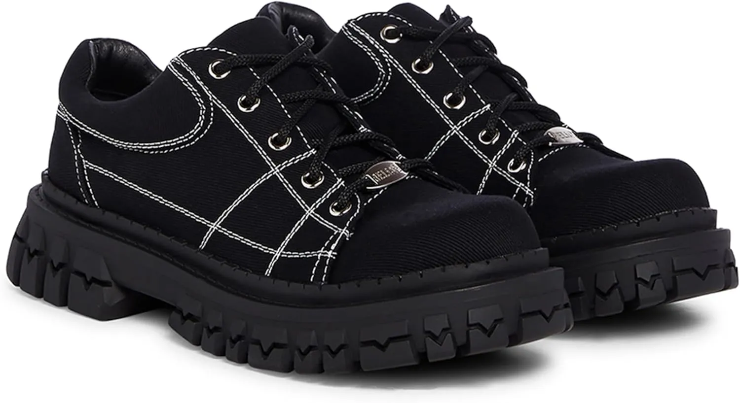 Dolls Kill Teen Craft Oxford Shoes by Delia's, Vegan Leather Lace-Up Chunky Platform Shoes