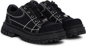 Dolls Kill Teen Craft Oxford Shoes by Delia's, Vegan Leather Lace-Up Chunky Platform Shoes