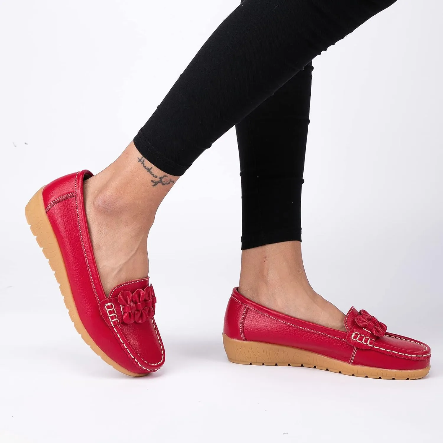 Dress Shoes for Women Business Casual Mens Loafers Loafers for Women CasualCover Heel Round Toe Christmas Tennis Shoes for Women Non Slip Work Shoes for Men