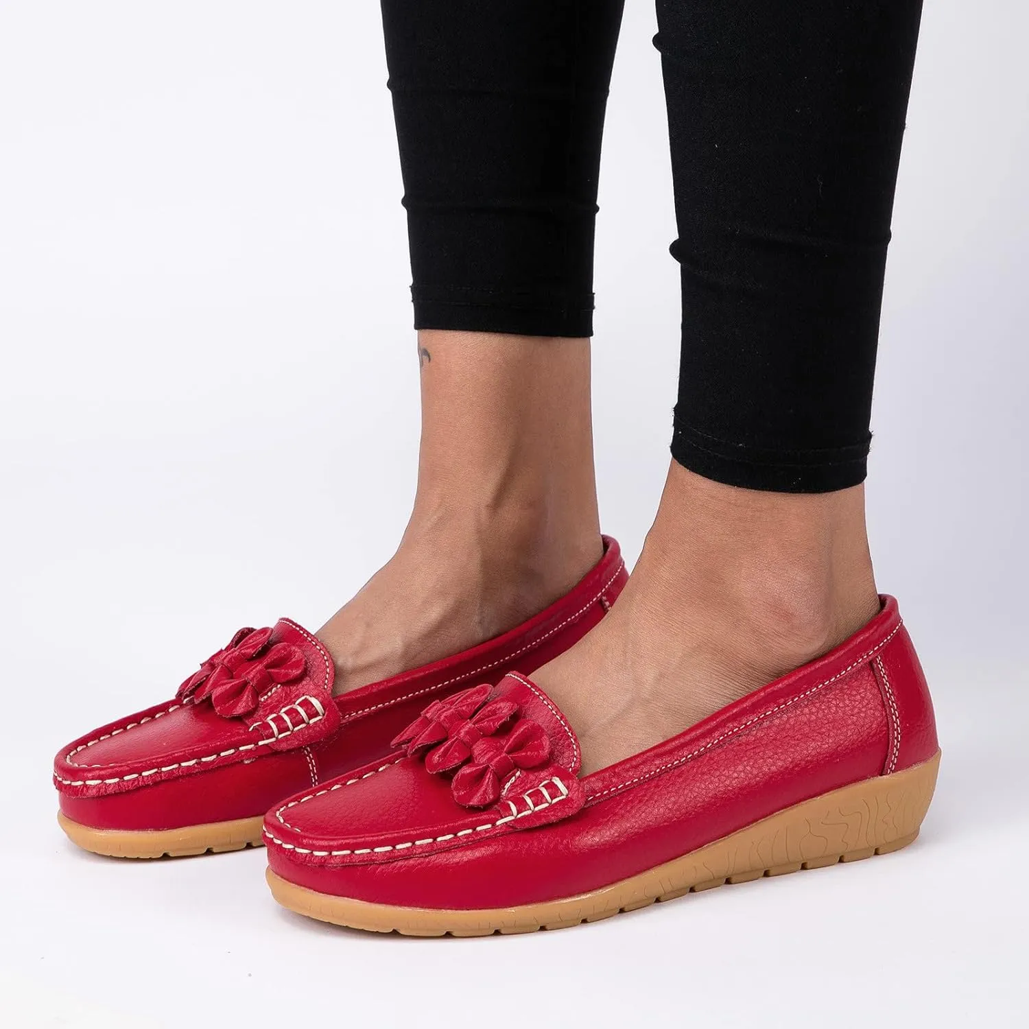 Dress Shoes for Women Business Casual Mens Loafers Loafers for Women CasualCover Heel Round Toe Christmas Tennis Shoes for Women Non Slip Work Shoes for Men