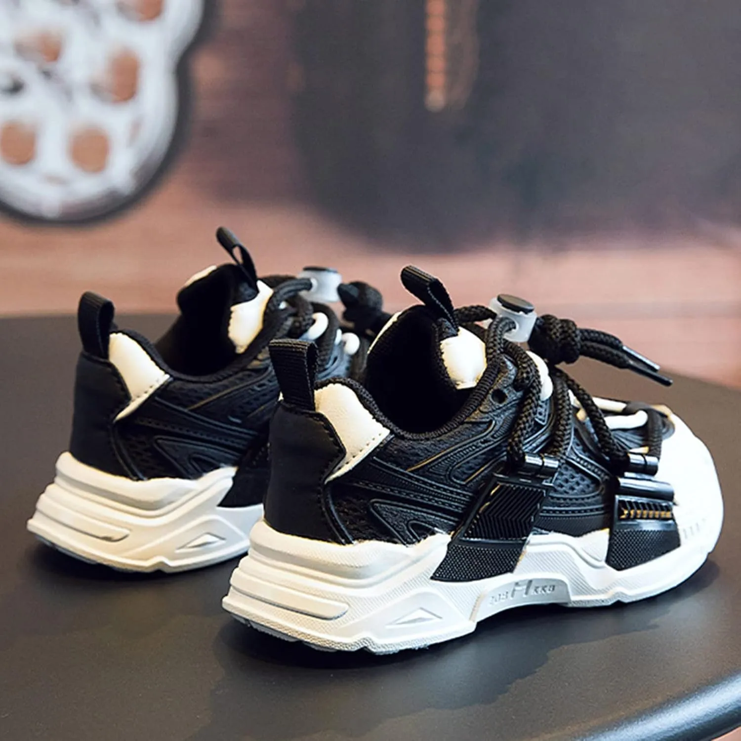 Fashion Children Summer Sports Shoes Thick Soles Non Slip Breathable Running Shoes Adjustable Creative Shoes