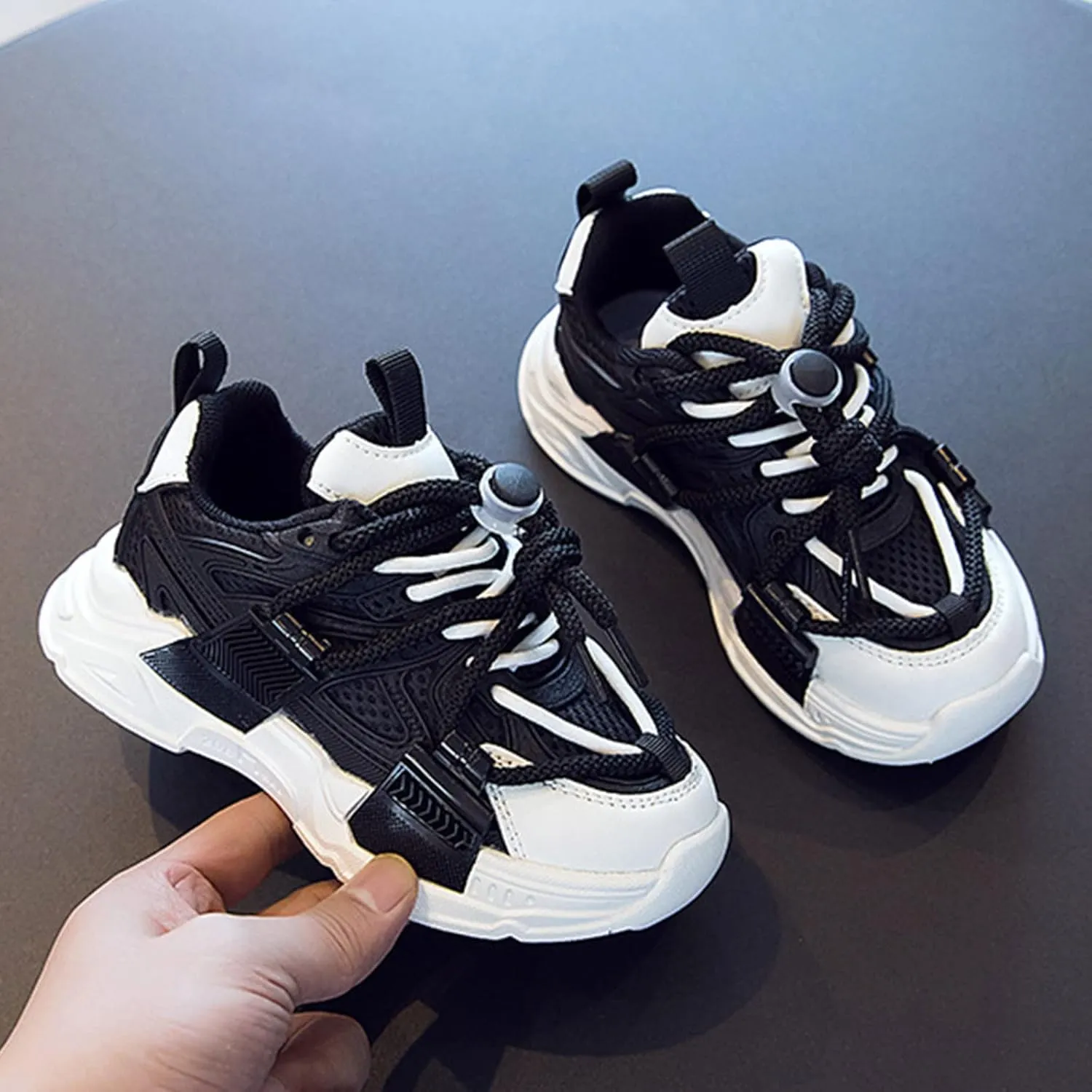 Fashion Children Summer Sports Shoes Thick Soles Non Slip Breathable Running Shoes Adjustable Creative Shoes