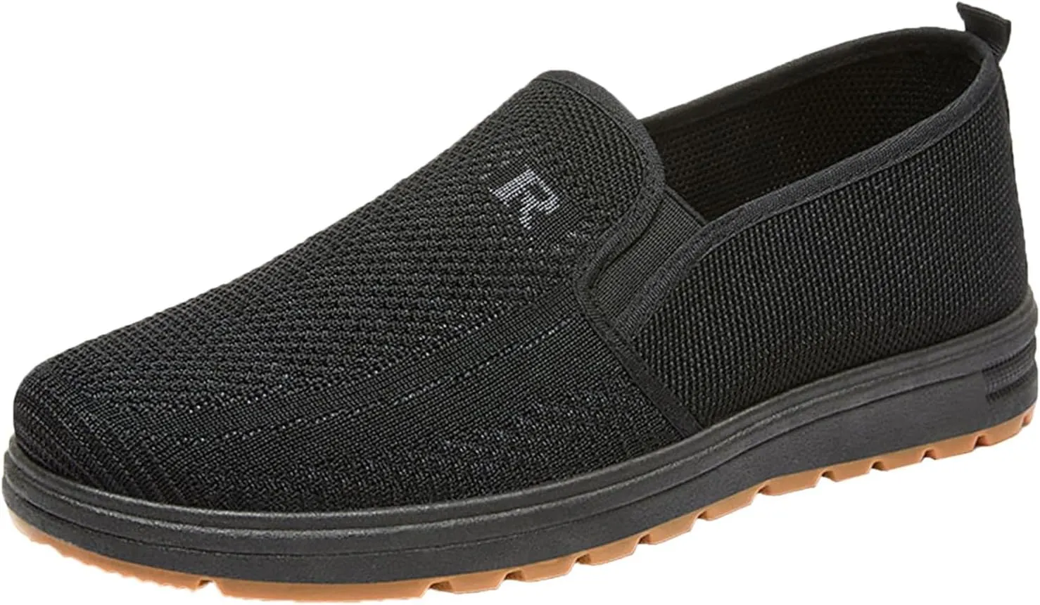 Fashion Spring and Summer Men Casual Shoes Flat Soft Bottom Mesh Breathable Slip On Mens Shoes Dress Casual Slip on