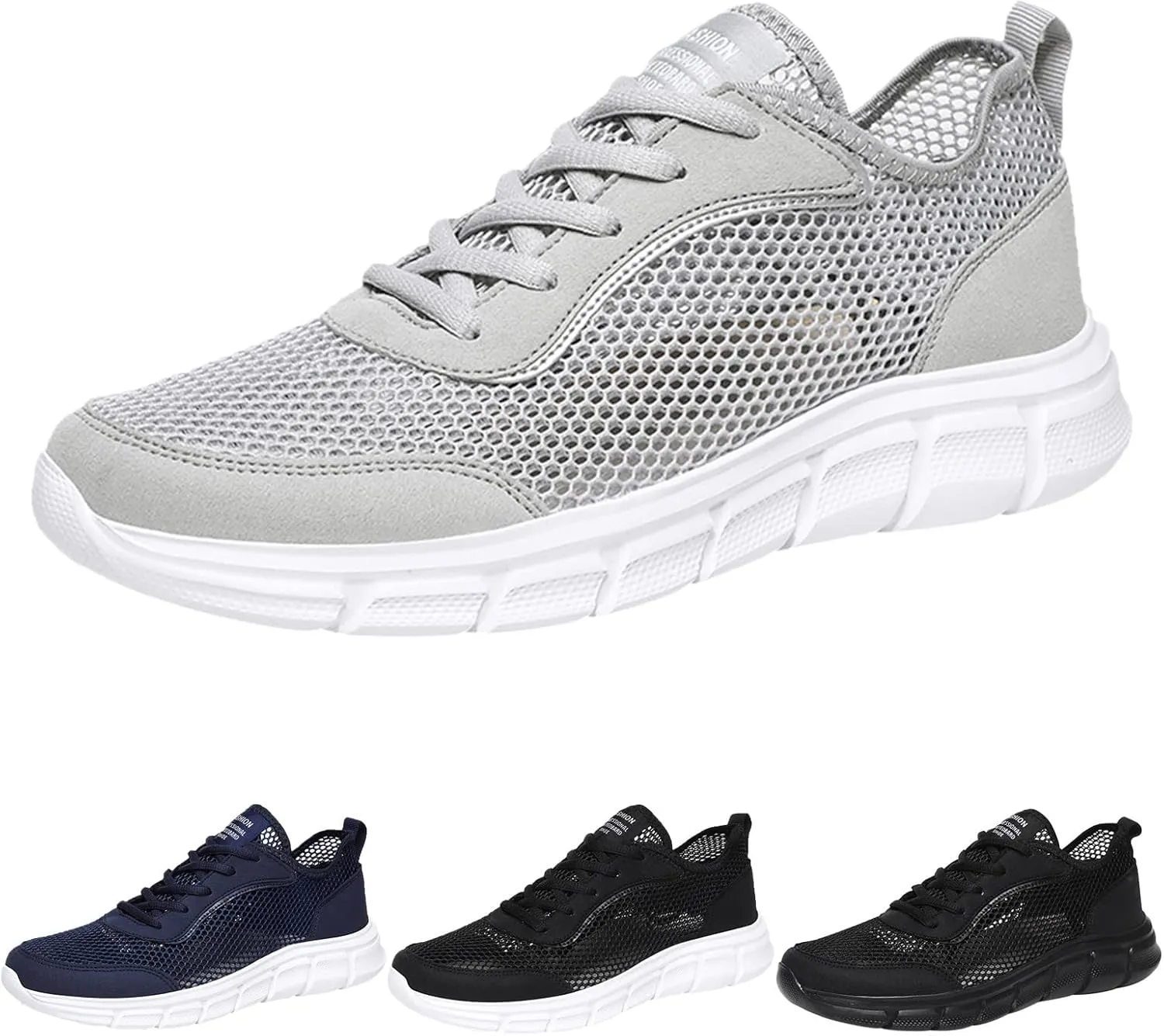 Fashion Spring and Summer Men Sports Shoes Flat Bottom Lightweight Fly Woven Mesh Hollow Casual Sneaker Boots for Men