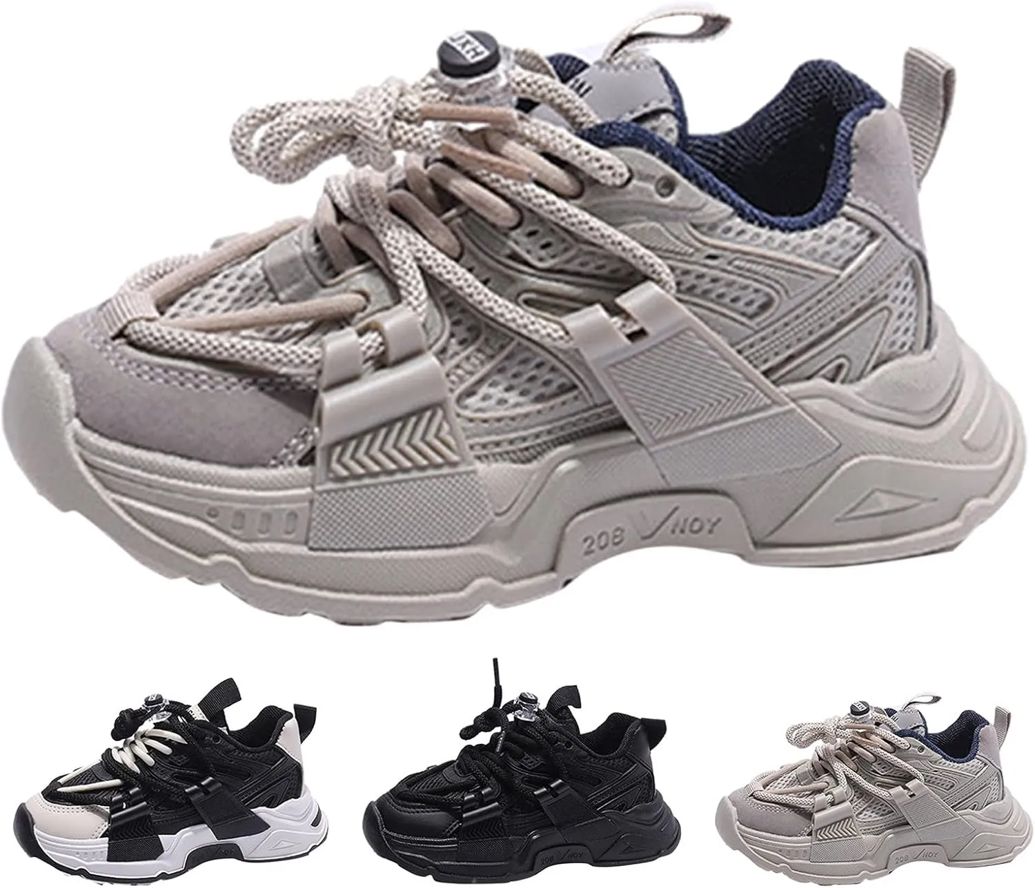 Fashion Spring Summer Children Sports Boys Run Shoes Flat Light Mesh Breathable Comfortable Solid Girls Size 3 Shoes