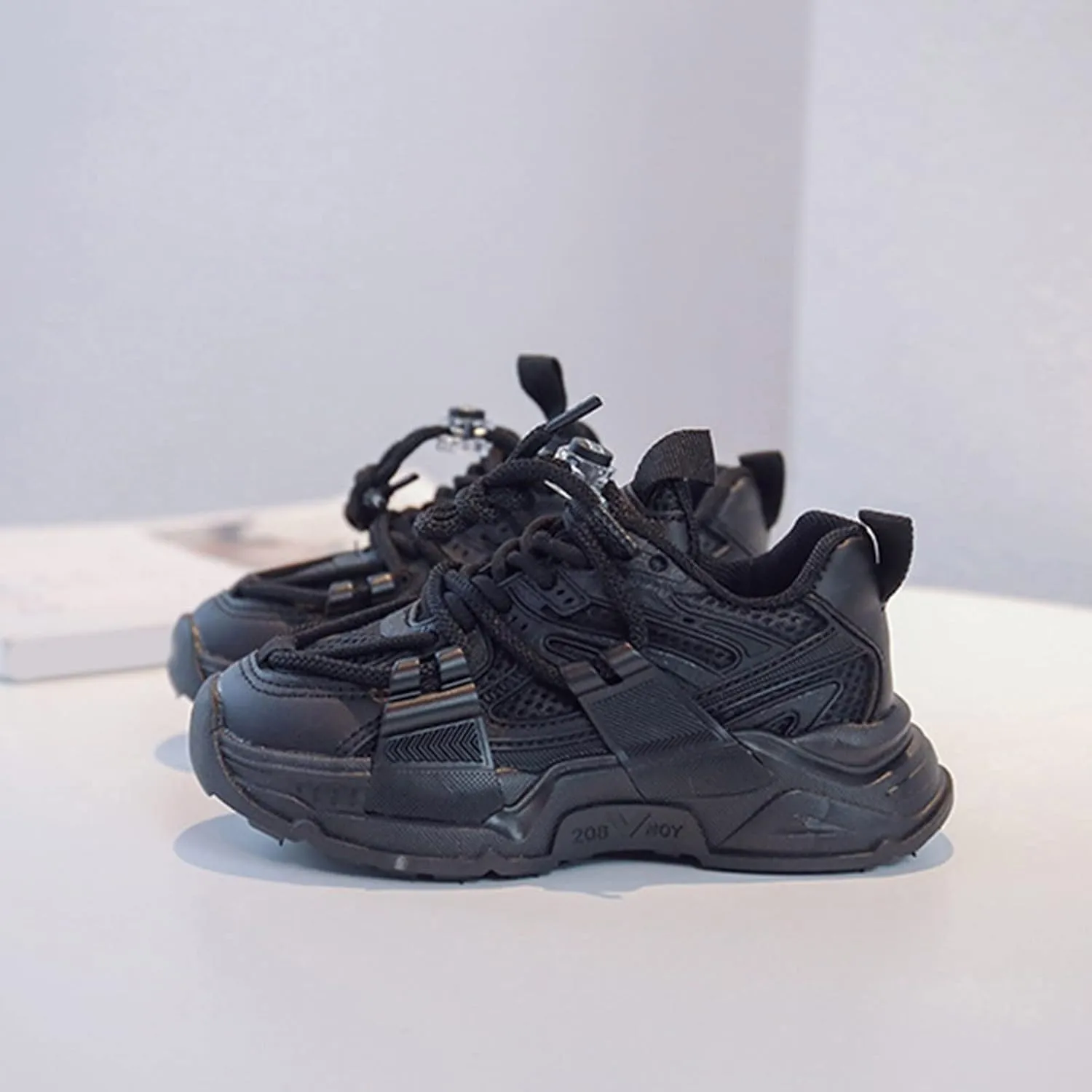 Fashion Spring Summer Children Sports Boys Run Shoes Flat Light Mesh Breathable Comfortable Solid Girls Size 3 Shoes