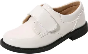 Fashion Summer and Autumn Boys Leather Shoes Boots Thick Student Dress Shoes Performance Shoes Hook Loop Boys on Boots
