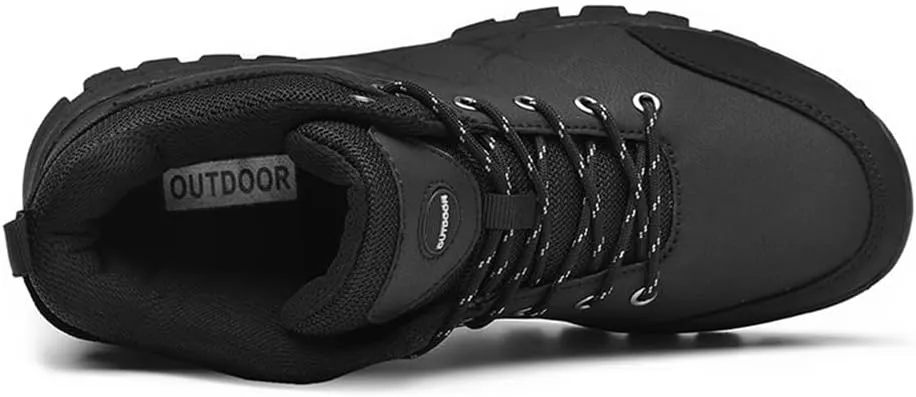 GEXECEUSS Hiking Boots for Men Breathable Non-Slip Casual Low-Top Sneakers for Trailing Trekking Outdoor Leather Walking Shoes