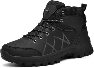 GEXECEUSS Hiking Boots for Men Breathable Non-Slip Casual Low-Top Sneakers for Trailing Trekking Outdoor Leather Walking Shoes