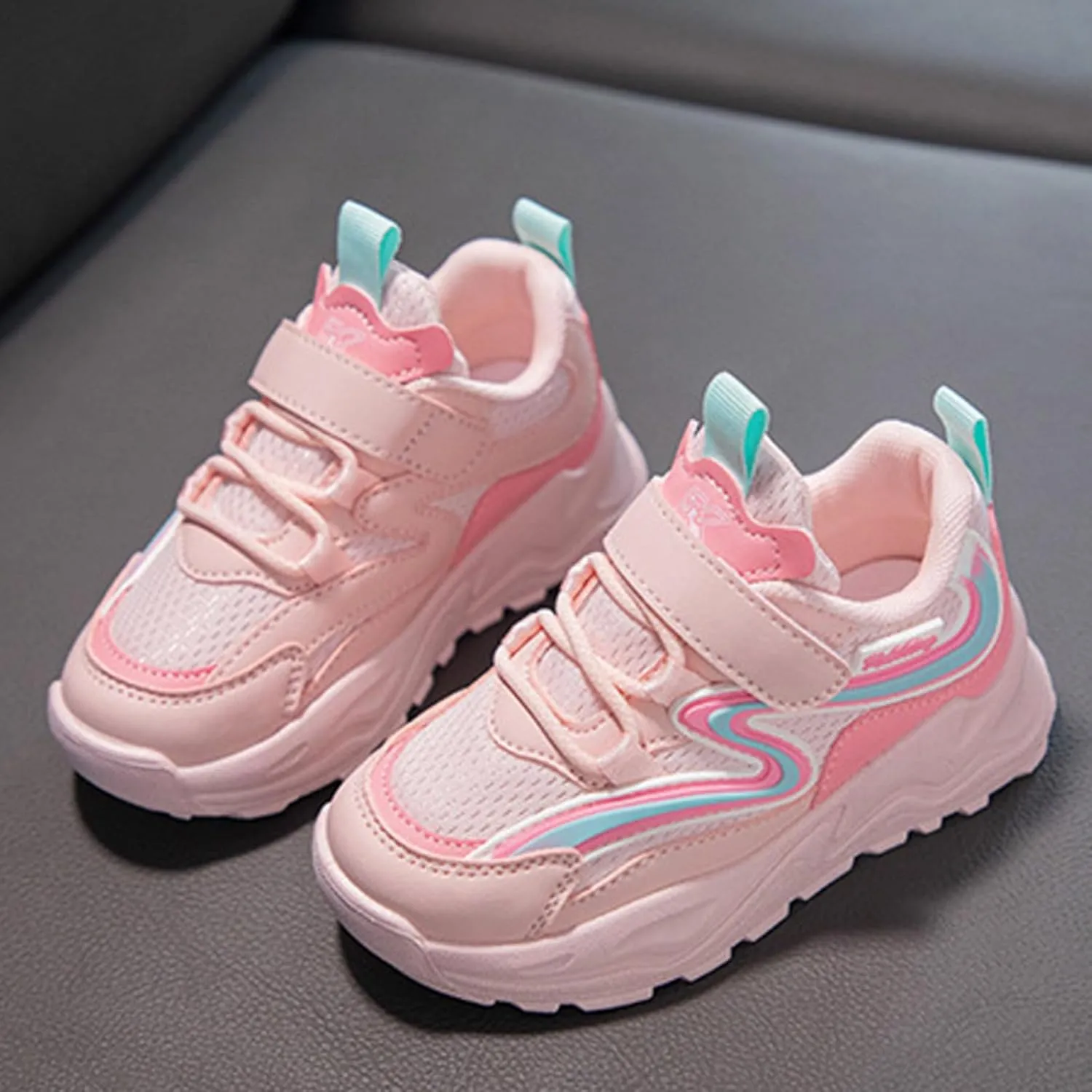 Girls Shoes Kids Girls Tennis Shoes for Running Athletic Walking Gym Sports Lightweight Breathable Sports Sneakers