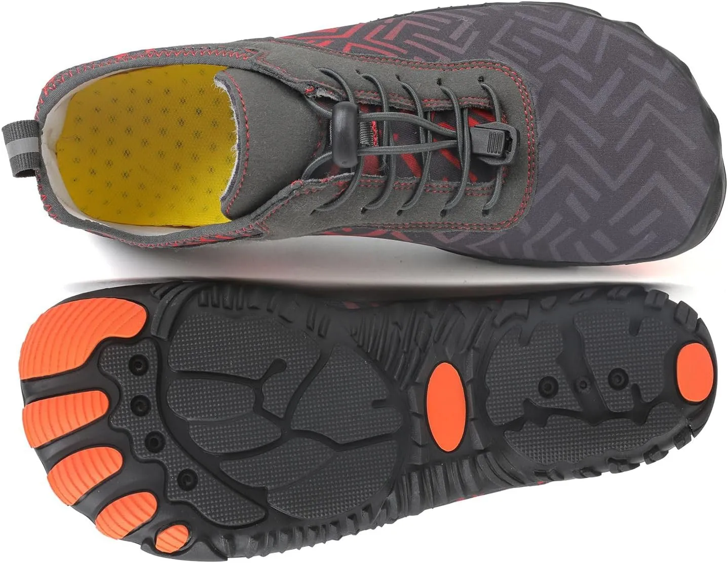 Grounded Footwear for Women Hike Barefoot Shoes Wide Toe Box Zero Drop Summer Beach Shoes Casual Comfortable Walking Shoe Non Slip Neuropathy Socks for Women Lightweight Breathable Sneakers 2025