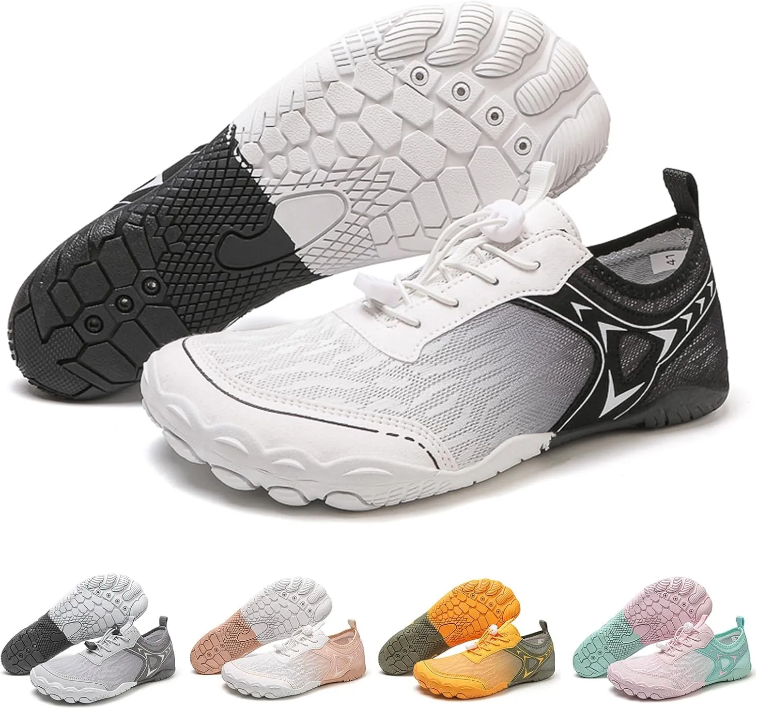 Grounded Footwear for Women, Hike Barefoot Shoes Women, Pool Swim Socks, Comfortable Walking Sneakers Outdoor Hiking Shoes Non Slip Wide Toe Box Athletic Footwear Workout Running Zero Drop Water Shoe