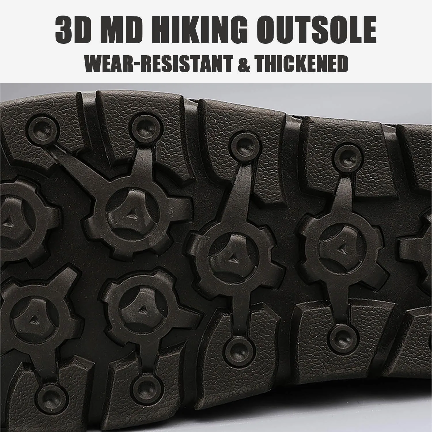 HESBITEUL Men's Leather Chukka Hiking Boots All Seasons for Camping & Driving Ankle Shoes