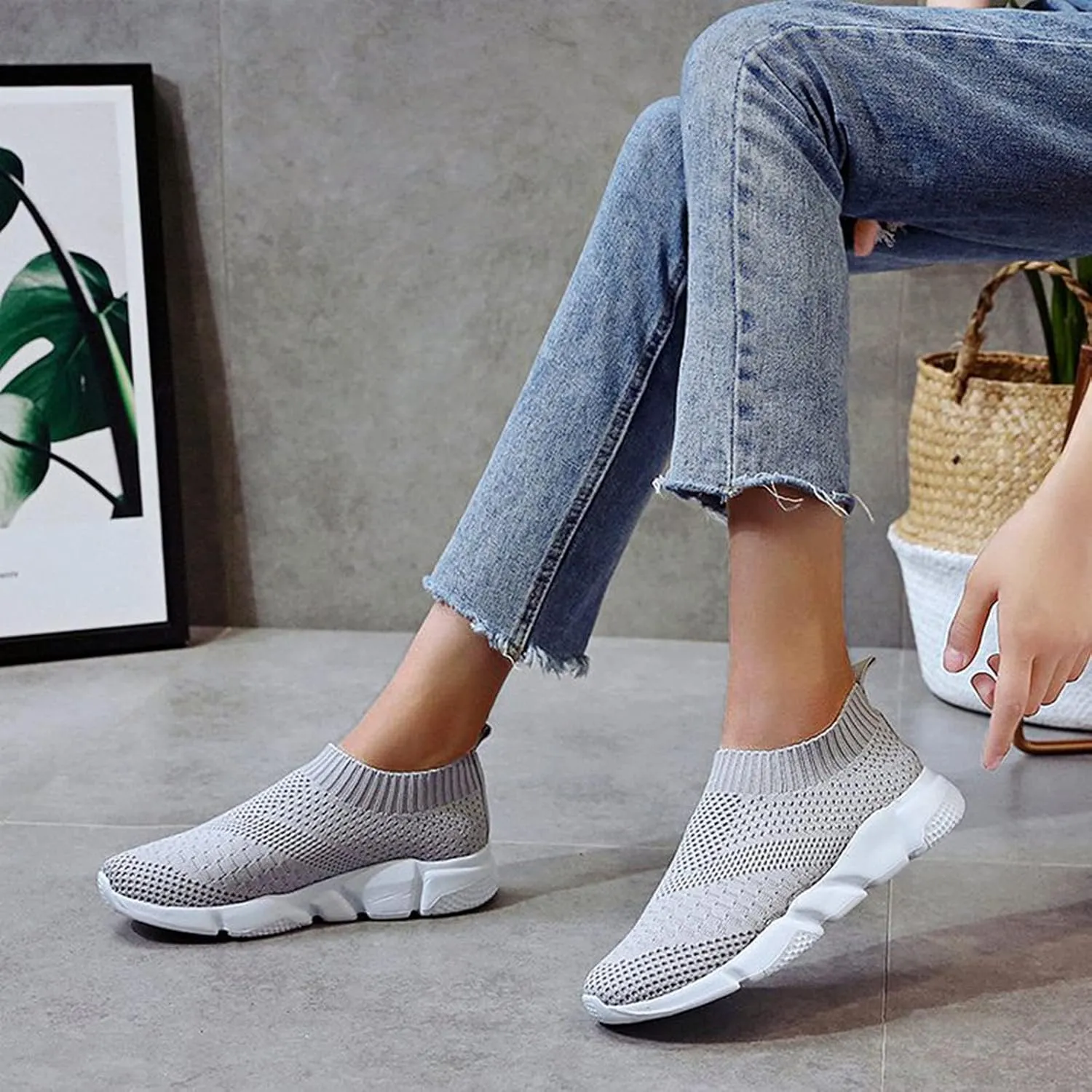 High Top Sneakers for Women Wide Width Orthopedic Shoes for Women Wide Toe Box Black Slip On Shoes Women Casual Comfortable Walking Sneakers for Women Wide Width Slip On Comfy Shoes for Women Fall