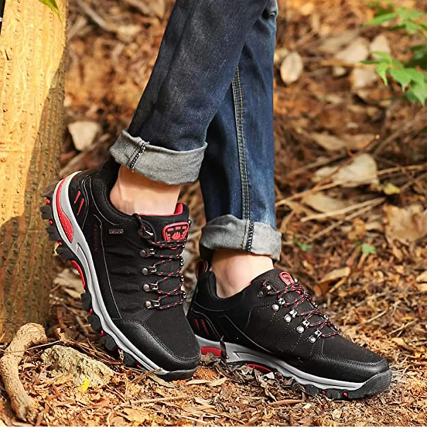 Hiking Outdoor Breathable Couple Shoes Mesh Shoes Climbing Hiking Men's Sneaker Boots for Men High Top