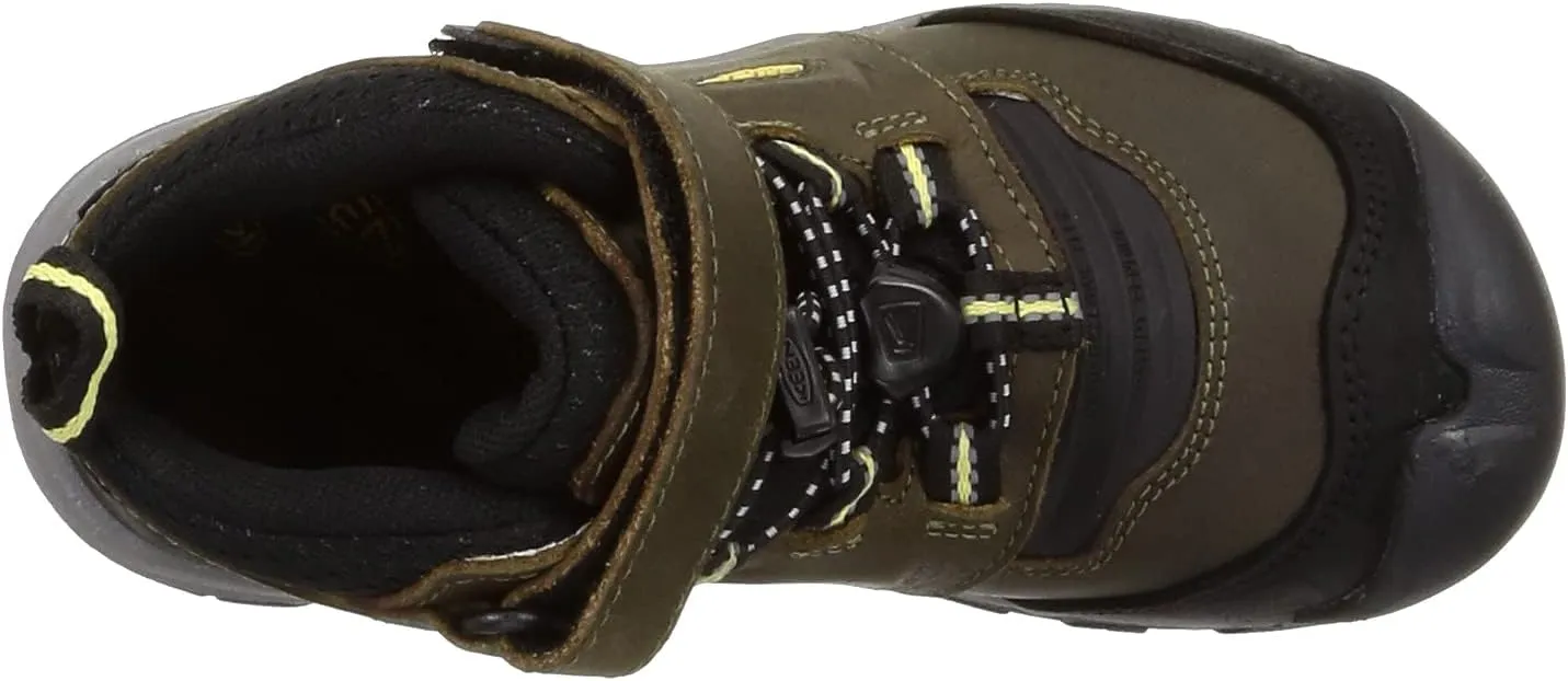 KEEN Unisex-Child Ridge Flex Mid Height Waterproof Leather Hiking Boots