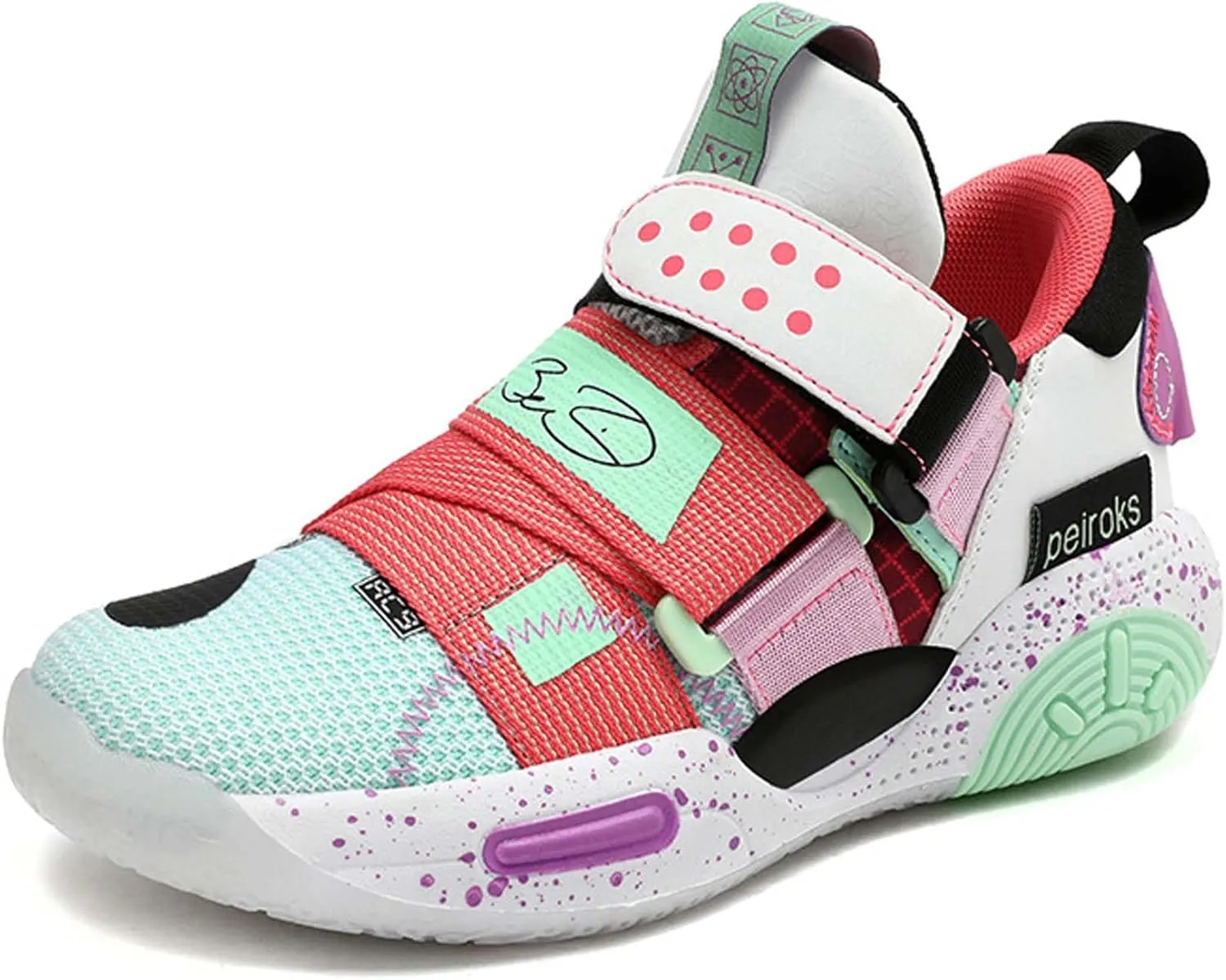 Kid's Basketball Sneakers Comfortable Breathable Non Slip Wear-Resistant They are Suitable for Beginners in Basketball Boys Girls Birthday Gifts