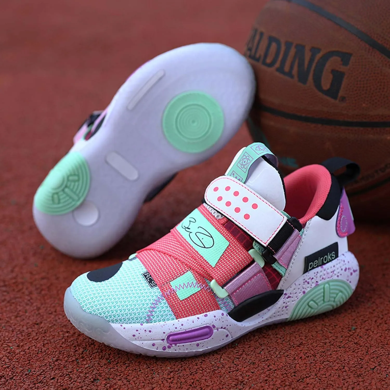 Kid's Basketball Sneakers Comfortable Breathable Non Slip Wear-Resistant They are Suitable for Beginners in Basketball Boys Girls Birthday Gifts