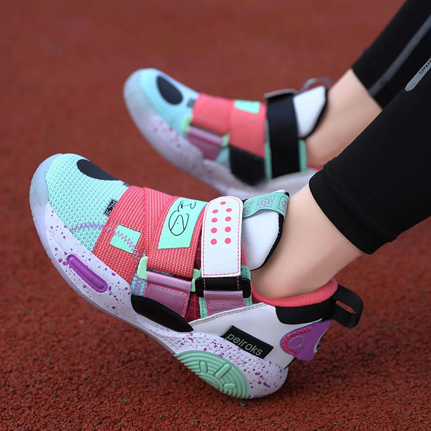 Kid's Basketball Sneakers Comfortable Breathable Non Slip Wear-Resistant They are Suitable for Beginners in Basketball Boys Girls Birthday Gifts