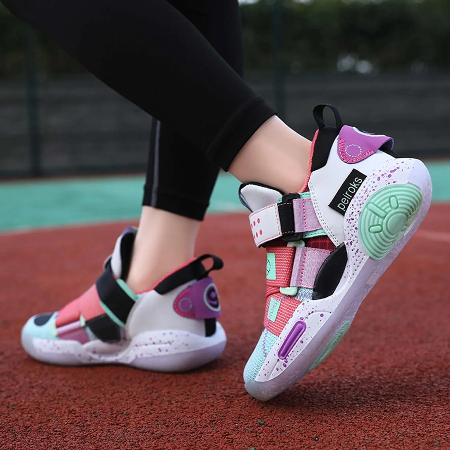 Kid's Basketball Sneakers Comfortable Breathable Non Slip Wear-Resistant They are Suitable for Beginners in Basketball Boys Girls Birthday Gifts