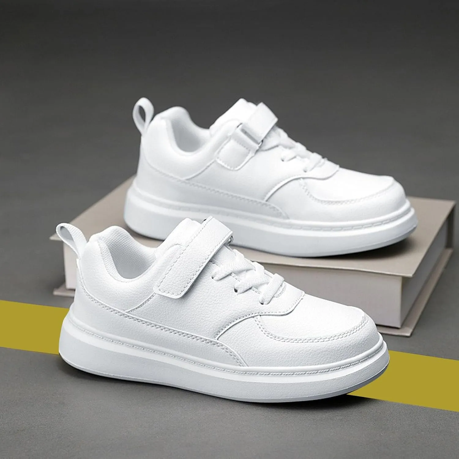 Kids Sneakers Boys Athletic Running Shoes Girls Lightweight Athletic Walking Jogging Sport Shoes Lace Up Sneakers