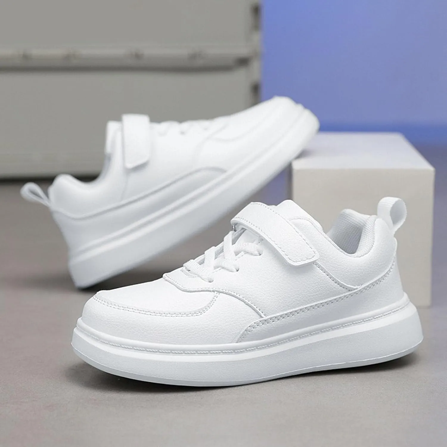 Kids Sneakers Boys Athletic Running Shoes Girls Lightweight Athletic Walking Jogging Sport Shoes Lace Up Sneakers