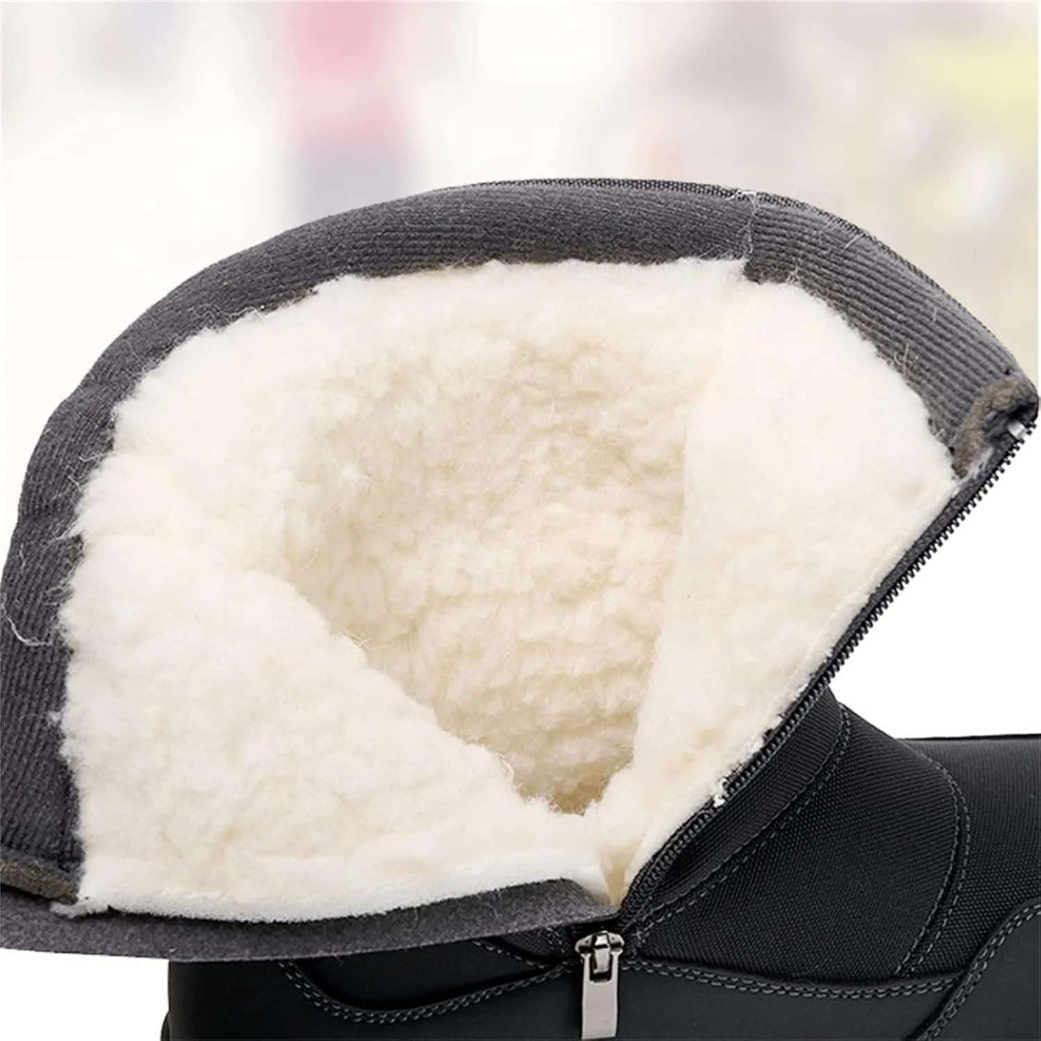 Ladmiple Winter Boots For Women Waterproof Snow Cute Ankle Booties Warm Lining Comfortable Non Slip Outdoor Walking Shoes