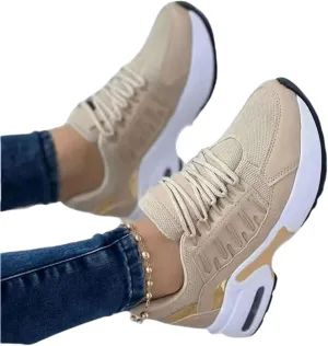 Lausiuoe Sneakers For Women Walking Shoes Comfortable Platform Loafers Fashion Casual Athletic Work Running Sneakers