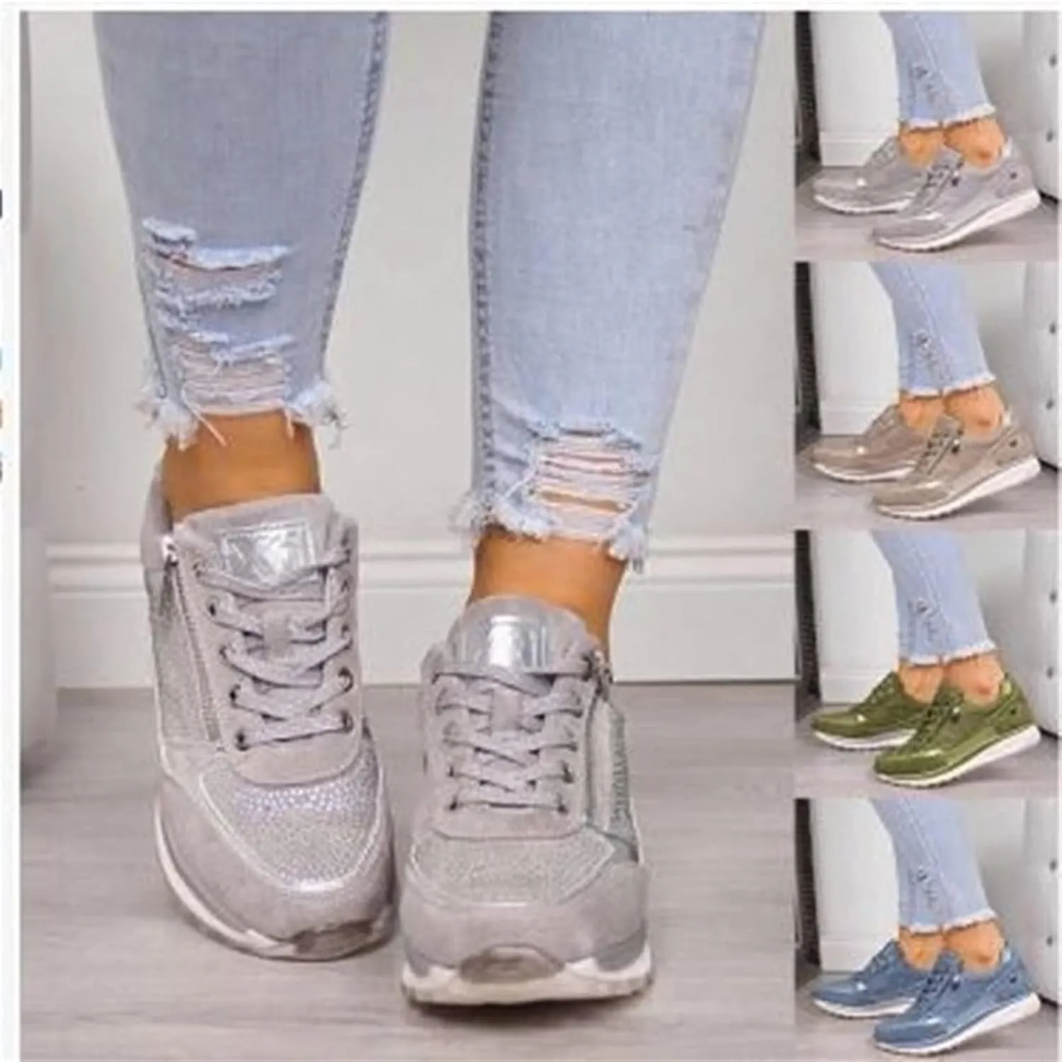 Lausiuoe Sneakers For Women Walking Shoes Comfortable Running Shoes Lightweight Tennis Shoes Non Slip Gym Workout Shoes