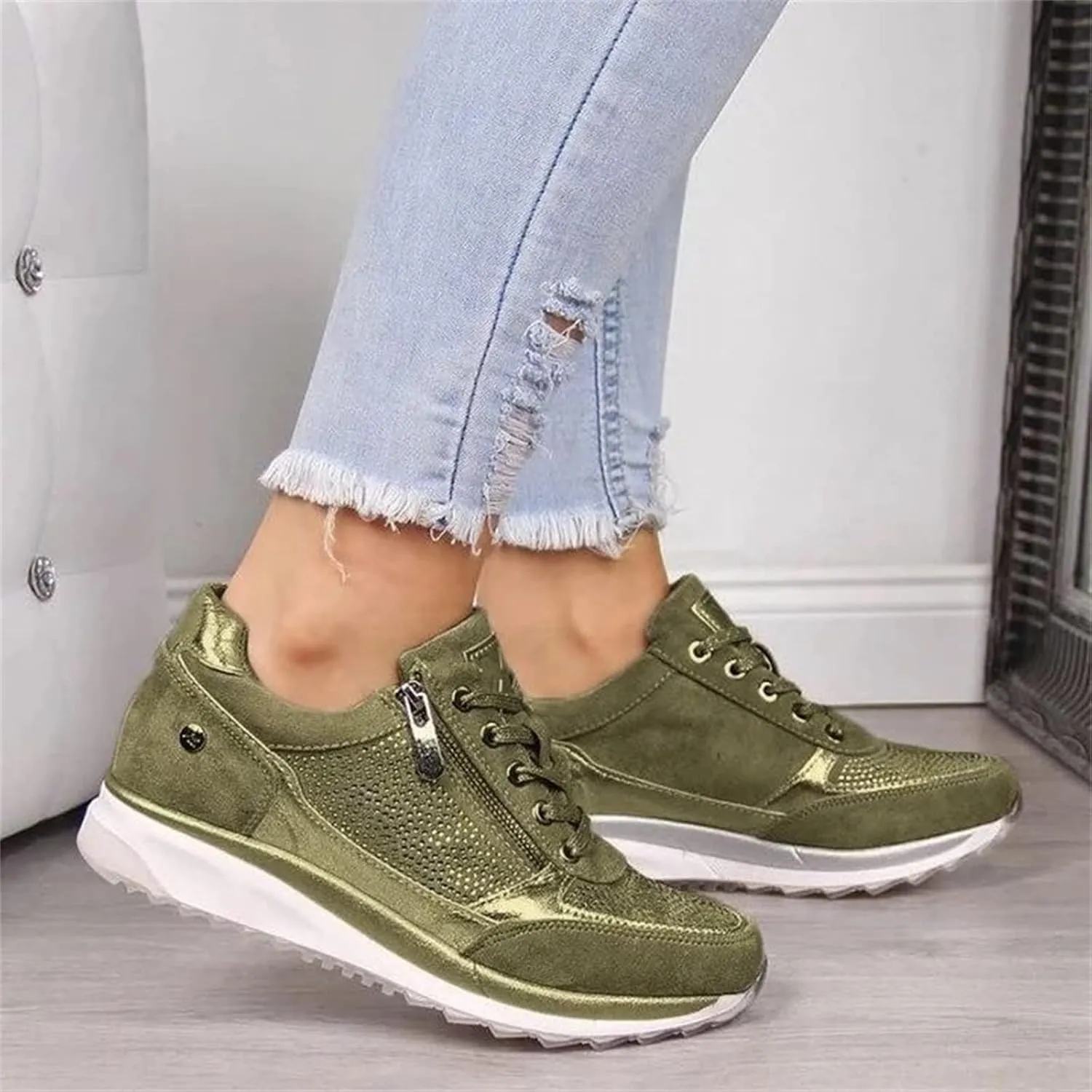 Lausiuoe Sneakers For Women Walking Shoes Comfortable Running Shoes Lightweight Tennis Shoes Non Slip Gym Workout Shoes