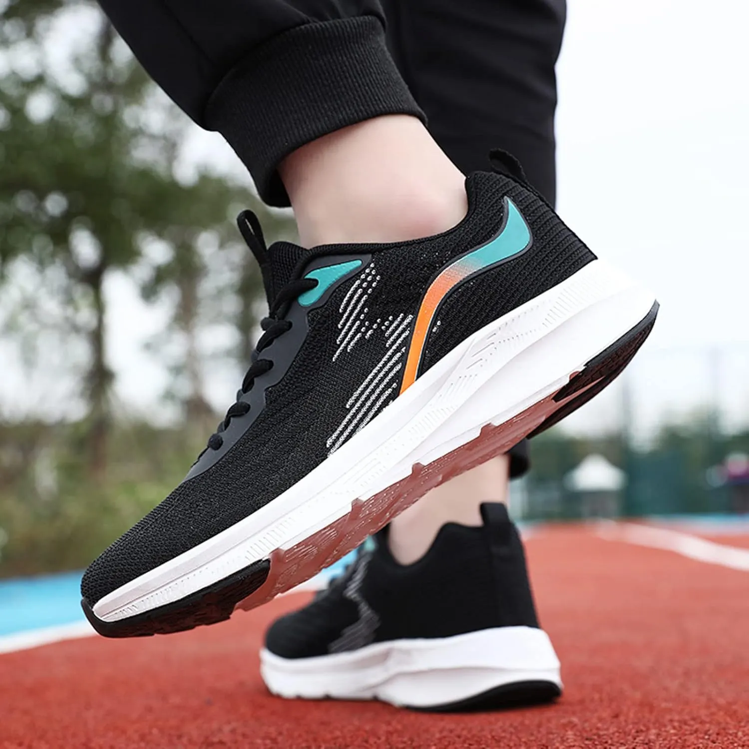 Lightweight Hiking Shoes for Men Casual Sneaker Mesh Breathable Walking Shoe Non Slip Work Sport Shoes for Men