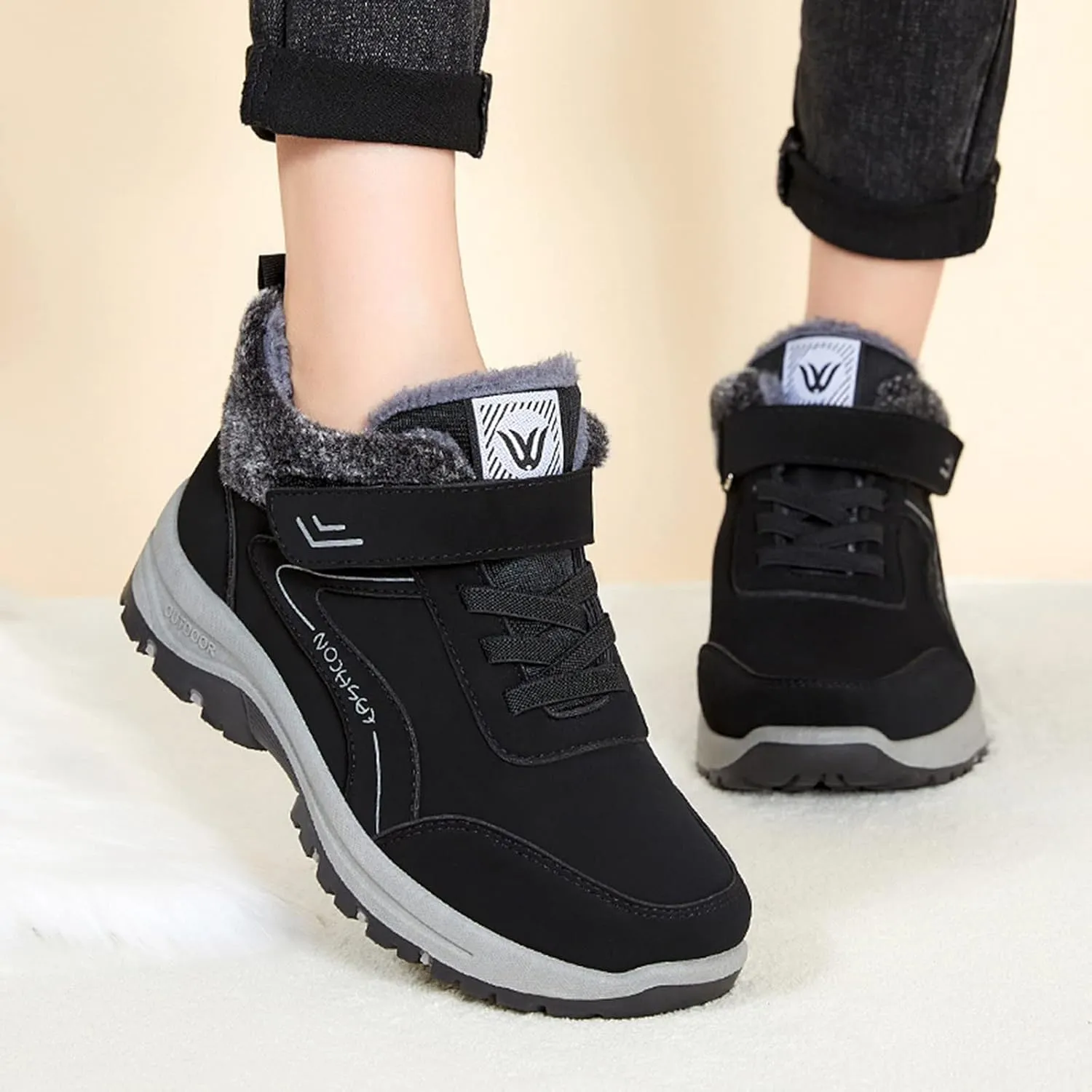 Men Work Boots Composite Toe Hiking Sneakers Ankle Ladies Women's Workout Shoes Soft Toe Platform Shoes Slip Resistant Safety Hike Grounded Footwear