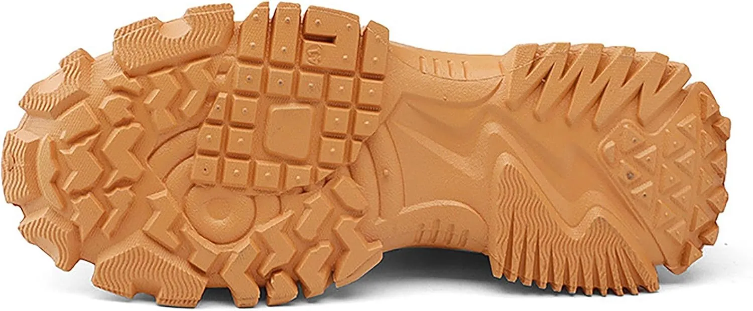 Men Work Boots Composite Toe Hiking Sneakers Ankle Ladies Women's Workout Shoes Soft Toe Platform Shoes Slip Resistant Safety Hike Grounded Footwear