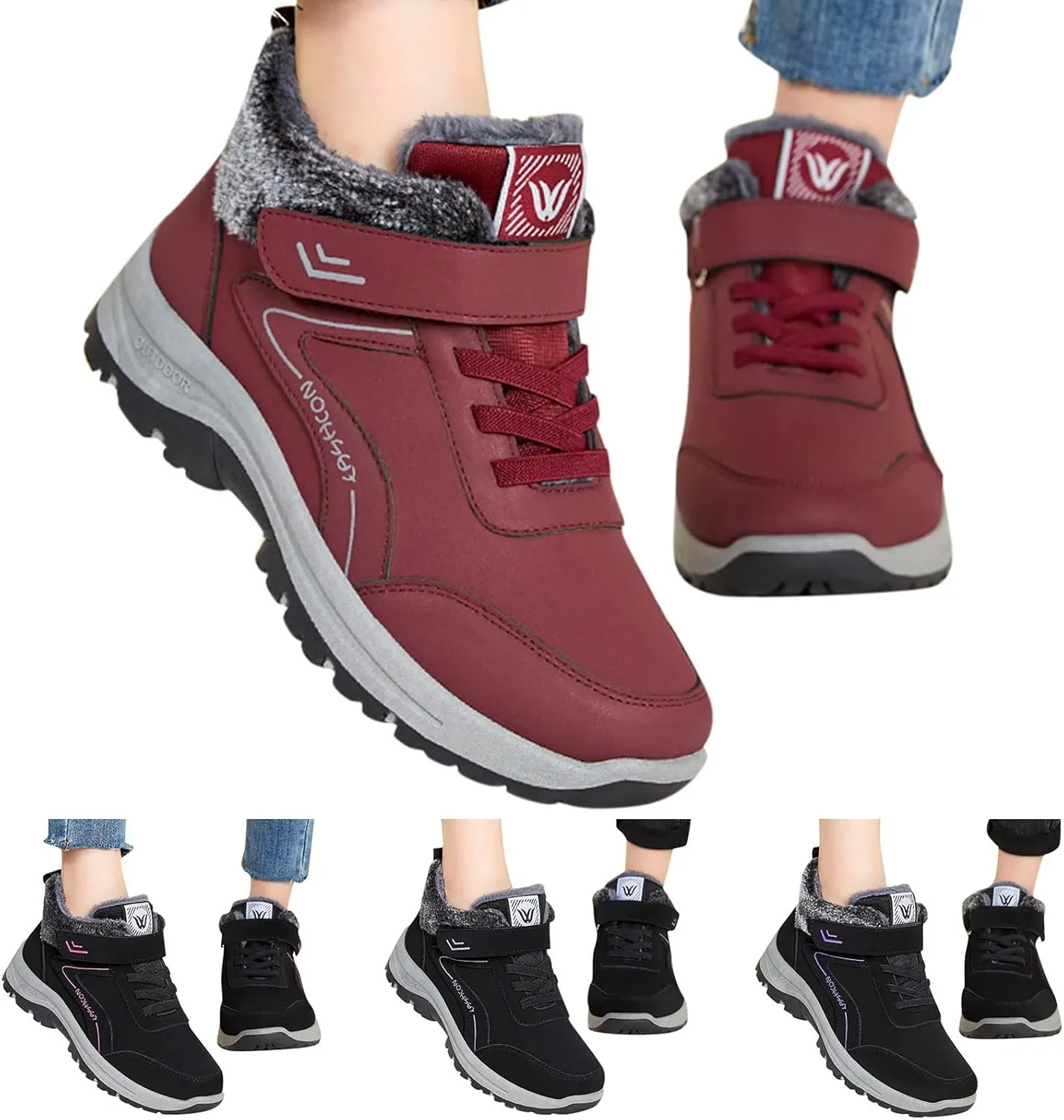Men Work Boots Composite Toe Hiking Sneakers Ankle Ladies Women's Workout Shoes Soft Toe Platform Shoes Slip Resistant Safety Hike Grounded Footwear