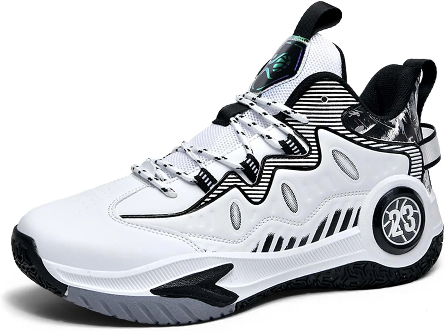 Men's and Women's Basketball Shoes, White Basketball Shoes, Comfortable, Breathable, Outdoor, Hiking, High Top, Men's Non Slip Work Shoes, Sports Shoes, Men's Casual Shoes, Tennis Shoes.
