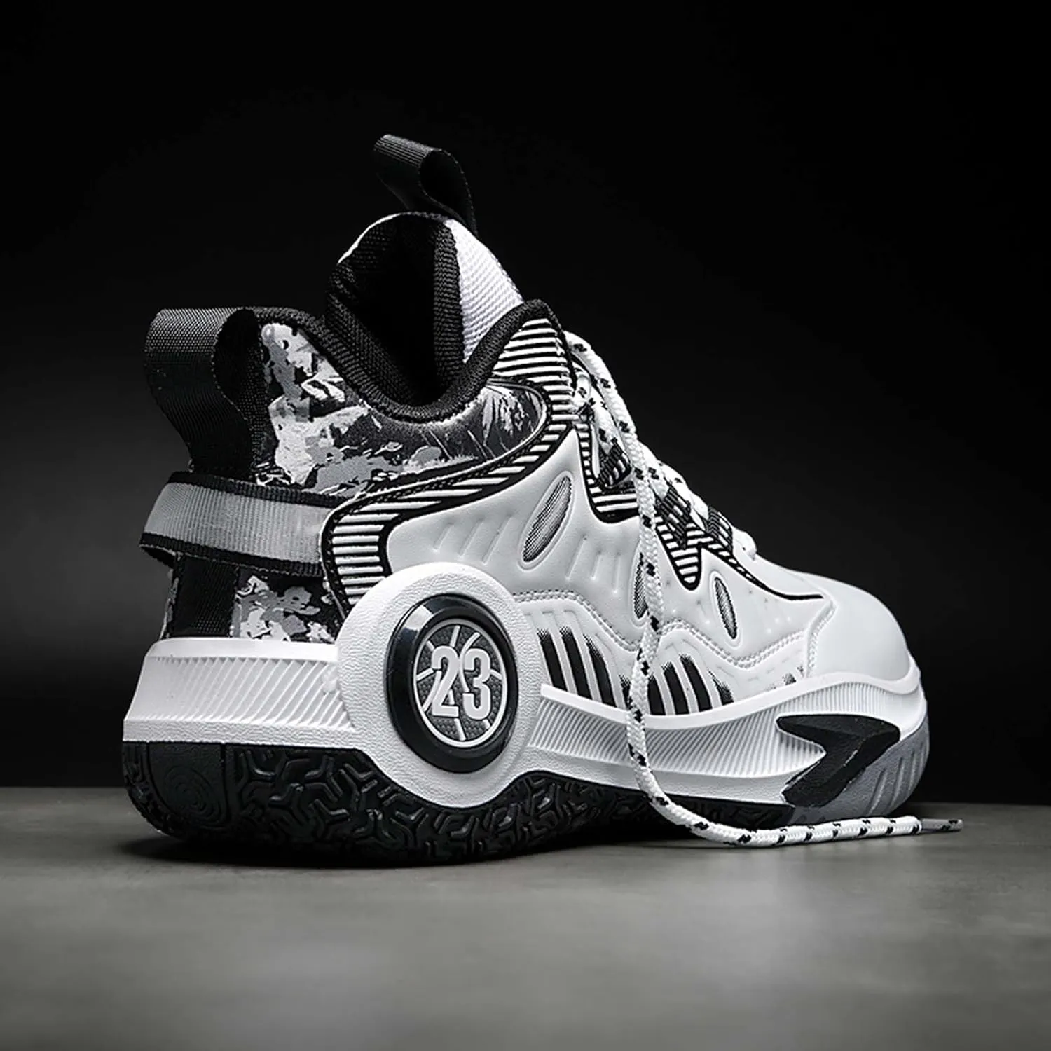 Men's and Women's Basketball Shoes, White Basketball Shoes, Comfortable, Breathable, Outdoor, Hiking, High Top, Men's Non Slip Work Shoes, Sports Shoes, Men's Casual Shoes, Tennis Shoes.
