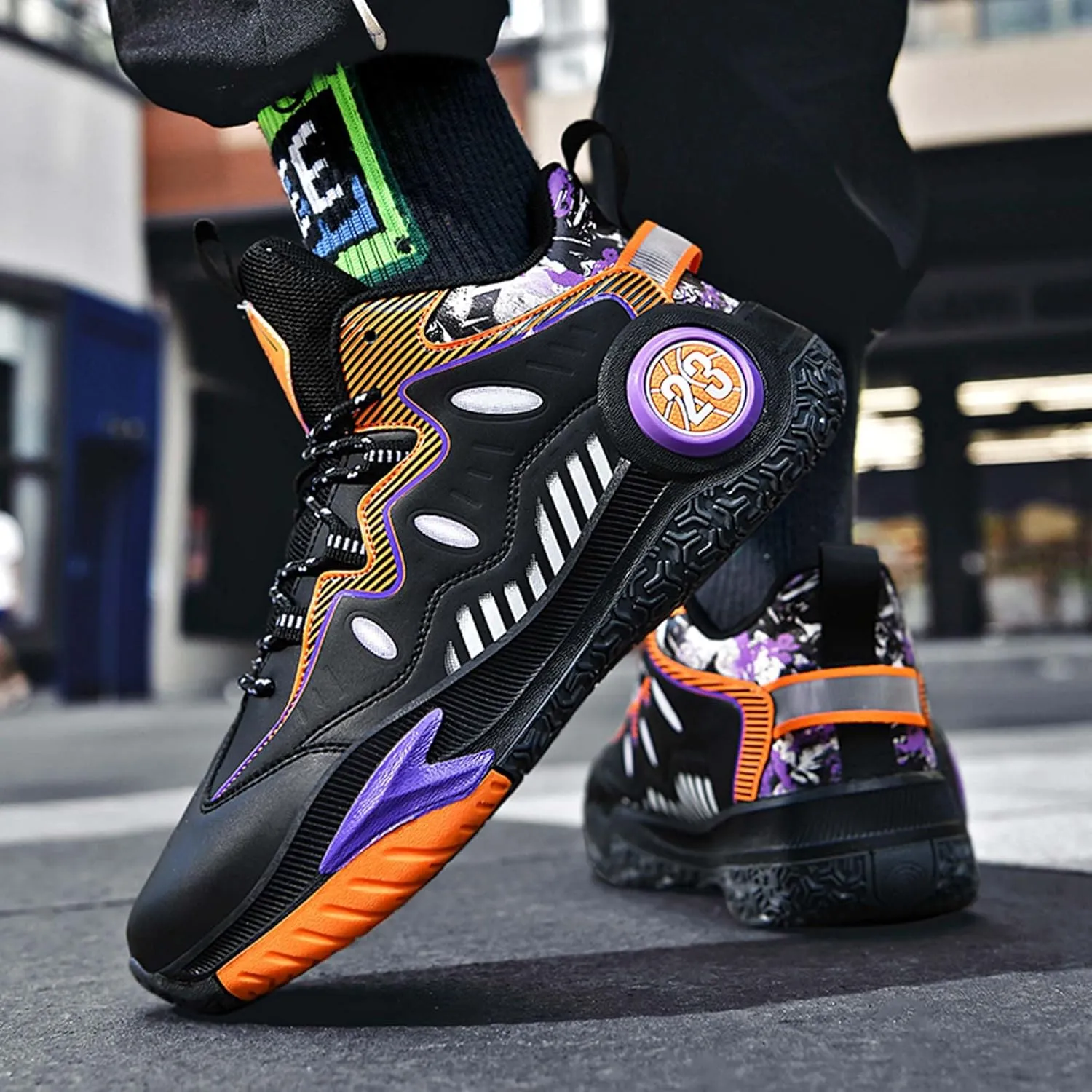 Men's and Women's Basketball Shoes, White Basketball Shoes, Comfortable, Breathable, Outdoor, Hiking, High Top, Men's Non Slip Work Shoes, Sports Shoes, Men's Casual Shoes, Tennis Shoes.