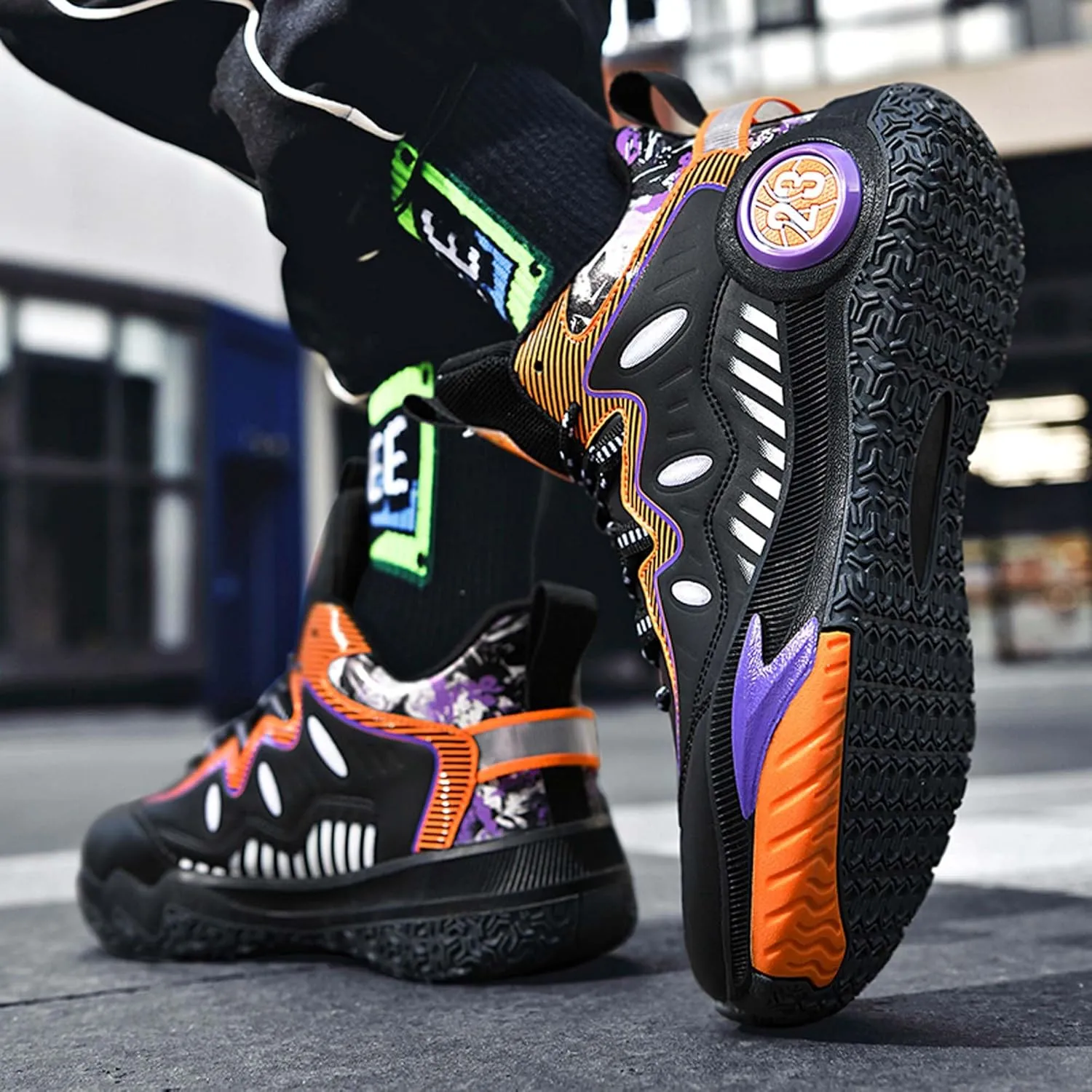 Men's and Women's Basketball Shoes, White Basketball Shoes, Comfortable, Breathable, Outdoor, Hiking, High Top, Men's Non Slip Work Shoes, Sports Shoes, Men's Casual Shoes, Tennis Shoes.