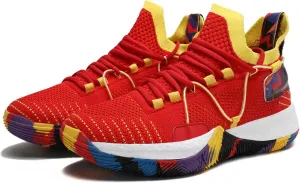 Men's and Women's Lace Up Basketball Shoes Comfortable and Breathable Sports Shoes Anti Slip and Wear-Resistant Outdoor Shoes Men's Anti Slip Work Shoes Black Casual Sports Shoes